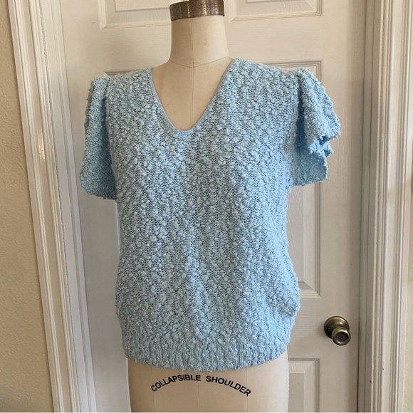 Vintage Diane von Furstenberg nubby scooped v-neck, size M - Picture 14 of 14